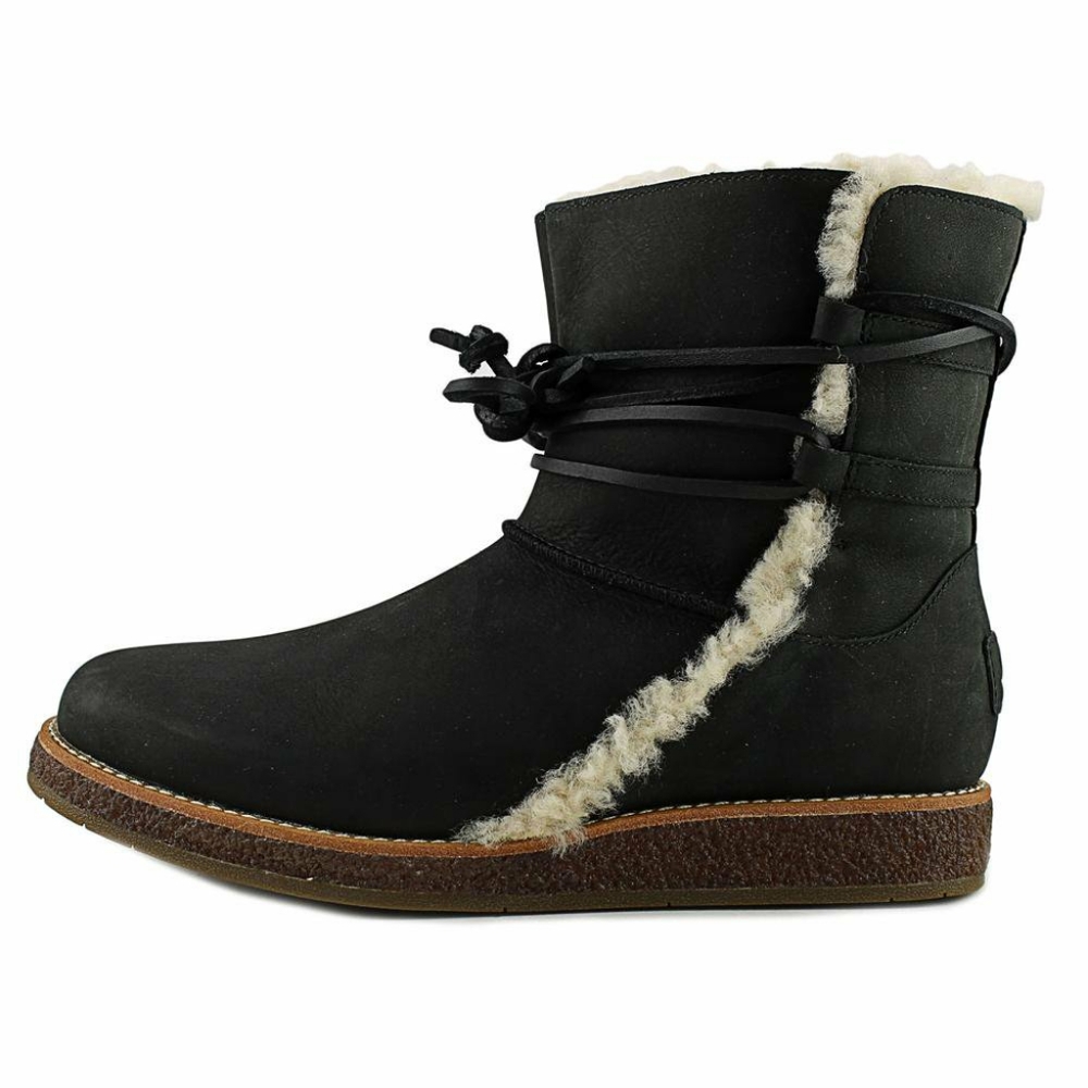 Ugg Luisa Black Fur Boots